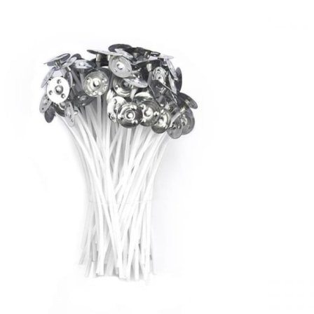 #Vaxade ljusvekar (10 cm) 100 stycken vita#