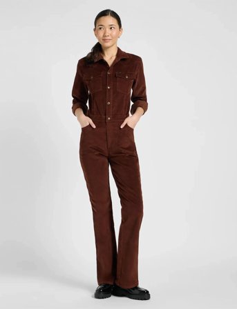 Lee Jeans Western Jumpsuit - Brown - XS