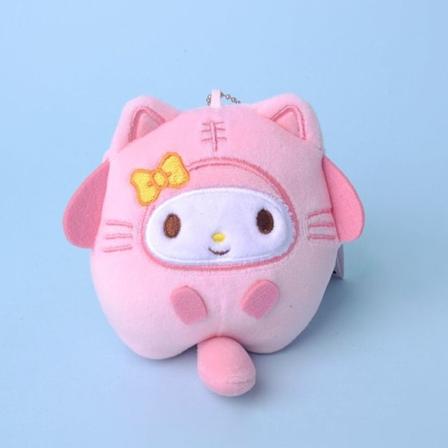 Amine Kuromi Cinnamoroll Nøkkelring Melodi Plysjdukke Ryggsekk Anheng 9cm