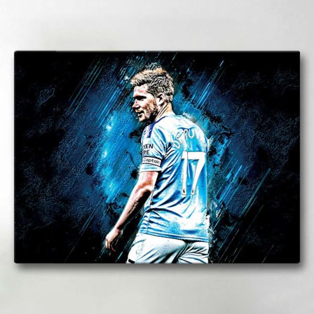 Canvas-taulut / Taulut - Kevin De Bruyne - 40x30 cm - Canvastaulut