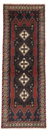 Hand Knotted Persian Afshar/Sirjan Rug 77X222 Black/Brown
