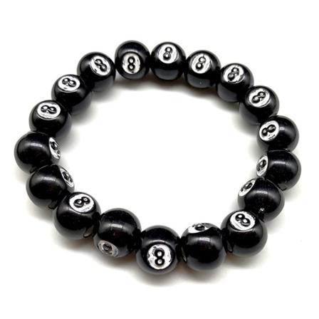 Delikat Lucky Dice Beads Stretch Armband Färgglada Akryl Beads Armband Smycken för familjemedlemmar Dagligt slitage Black 1