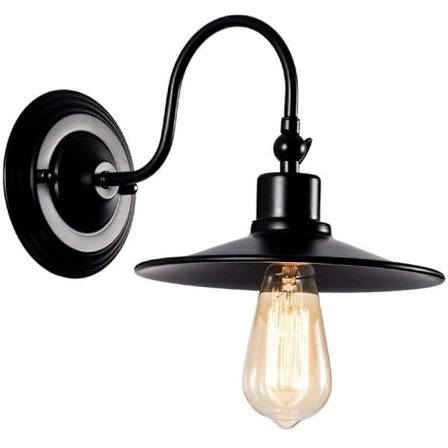Retro væglampe, industri-stil smedejerns væglampe, retro vægdekoration, egnet til soveværelse, stue, spisestue og gang