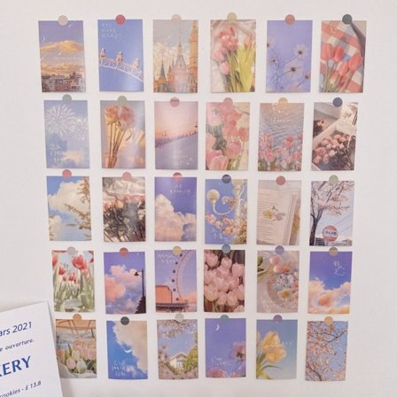 Kukkatulppaanipostikortit onnittelukortti C C