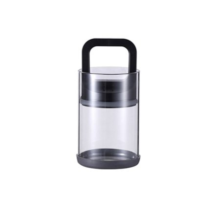 Glass lufttett beholder matbeholder krukke SVART S