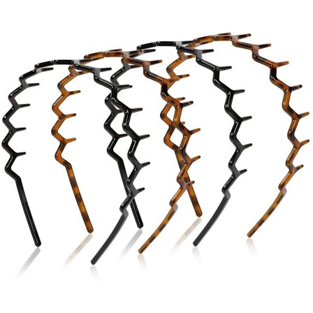 4 stk. Hårbøyler for kvinner, Hårbånd for kvinner, Hårtilbehør, Hårbøyler, Plastikk-hårbøyler med tagger, Sportshårbøyler, Egnet for løping