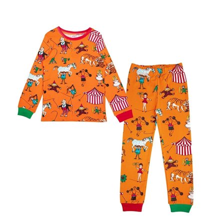 Pippi Langstrømpe Cirkus Pippi pyjamas orange