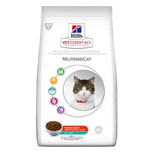 Hills Vet Essentials Young Adult Neutered Cat, 3 kg, Tuna