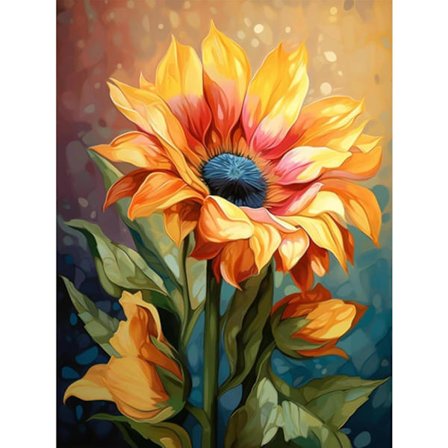 Solsikke Diamant Kunst Maleri, Diamant Maleri, Blomster 5D Diamant Maleri, DIY Fuld Drill Diamant Maleri Solsikke Ædelstens Maleri Håndværk