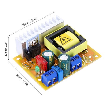 DC DC Boost-moduuli, korkea jännite 45-390V, jatkuvasti säädettävissä kondensaattorin lataukseen