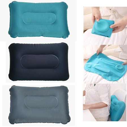 Bärbar utomhus ultralätt uppblåsningskudde ROSE RED - spot sales