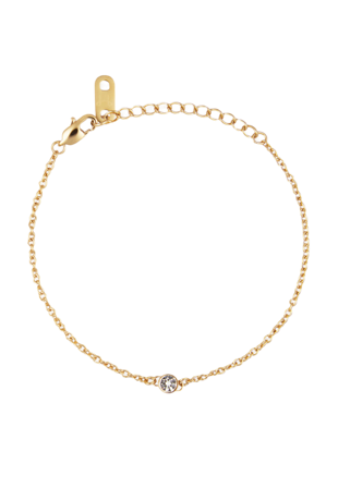 Mockberg Thin Diamond Gold Medium Bracelet Smycken & klockor Dam Silver ONESIZE