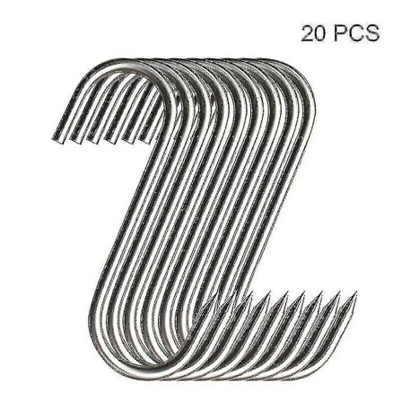 Rostfritt Stål S-Krok Baconkrok Köttkrok Fläsk, Nötkött Och Lamm Hängande Spetsig Köttkrok Tjock Krok Stek Köttkrok