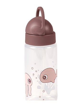 Done by Deer Straw Bottle Sea Friends Powder - Purple - ONE SIZE