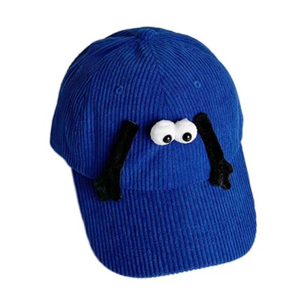 Tegneserie Hånd i Hånd Fløjls Baseball Caps til Børn Efterår Vinter Hat Vindtæt Bonnet Caps Justerbar Blå