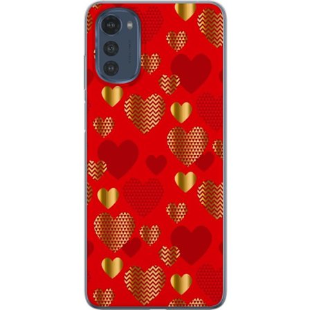 Kompatibelt Mobildeksel til Motorola Motorola Moto E32s GoldenHearts