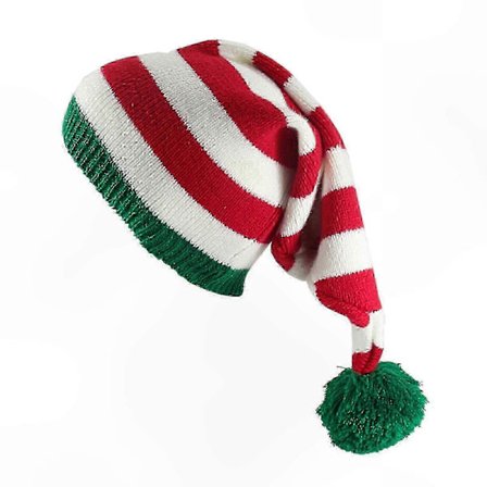 Strikket Vinterhue med Pom Pom - Hyggelig Stribet Hue til Mænd & Kvinder_Kvalitetsgaver