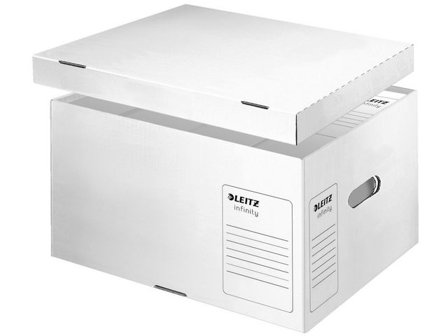 LEITZ Förvaringsbox Infinity FSC L - Lyreco - Kontorsmaterial - Arkivering och kontorsförvaring - Arkivkartonger och boxar