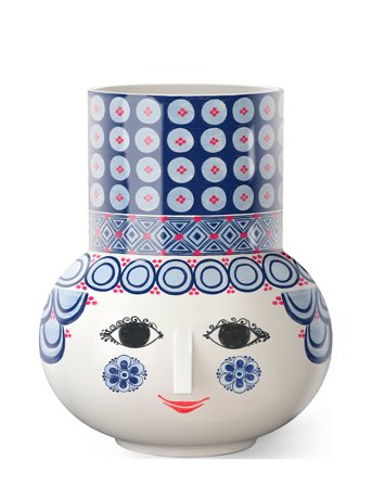 Bjørn Wiinblad Olga Vase H20 Cm Blå - Blue - 20 CM