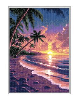 Diamond Painting Sonnenuntergang am Meer - Art City