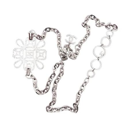Chanel Vintage, Pre-owned Metal chanel-jewelry Grijs, Dames, Maat:ONE Size