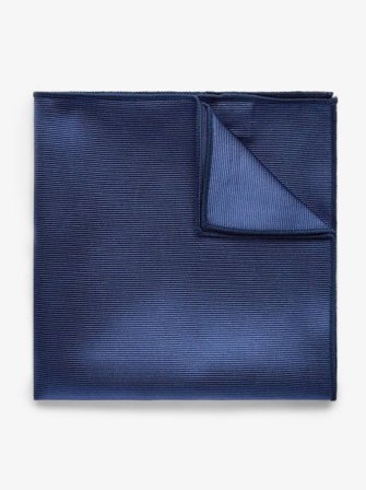 John Henric Men's Blue Pocket Square Plain Size Onesize