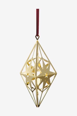 Rosendahl - Hängande Romb H11,3 - Guld - Julpynt - Från Homeroom