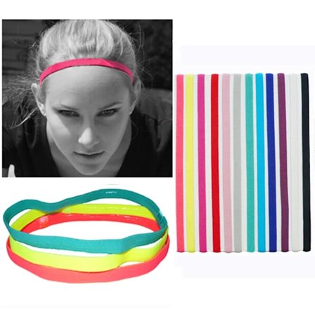 12x värikäs panta Urheilu Hikinauha Hiuspanta Fitness lenkkeily tennis juoksu panta hiki panta