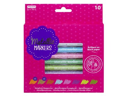 Sense Fiberpenna Metallic 10/fp - Lyreco - Skola och förskola - Pennor och tillbehör - Fiberpennor - Special