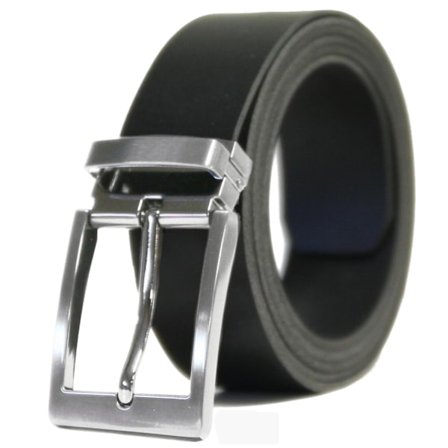 Svart läderbälte XXL Svart