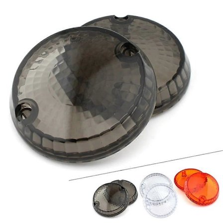 1 pari moottoripyörän vilkun linssinsuojuksia Kawasaki Vulcan 1500 Classic Mean Streak 1600 750 800 900 savu/kirkas/keltainen 2024THO