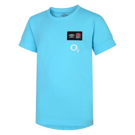 England Rugby Barn/barn 22/23 Umbro T-shirt 9-10 År Bac