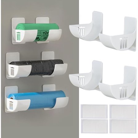 Stykker Aluminiumfolie Opbevaringsboks Selvklæbende Dør Væghylde Opbevaringsboks til Køkkenskabslåger