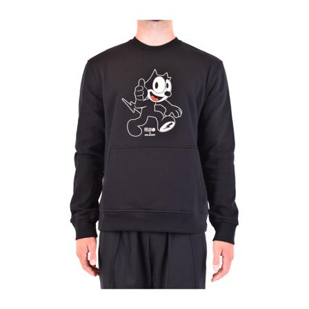 Neil Barrett, Sweatshirt Zwart, Heren, Maat:M