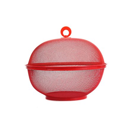 Fruktkorg i nät med lock förhindrar flugor Köksfruktkorg Grönsak