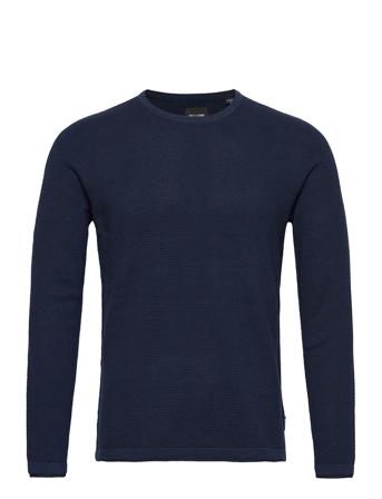 Onspanter Life 12 Struc Crew Knit Navy ONLY & SONS
