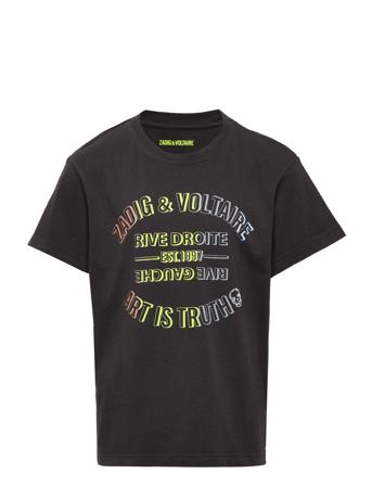 Short Sleeves Tee-Shirt T-shirts Short-sleeved Musta Zadig & Voltaire Kids