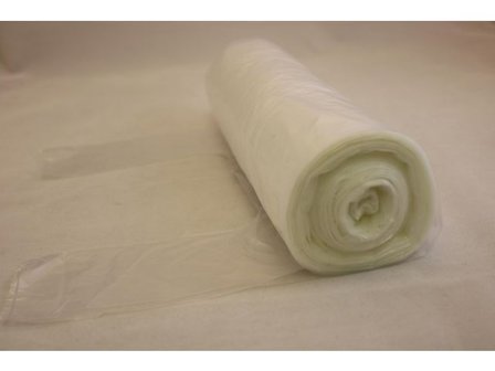 Papperskorgspåse knyt 30L 17my transparent 100/rl - Lyreco - Städ och hygien > Påsar och säckar > Papperskorgspåsar