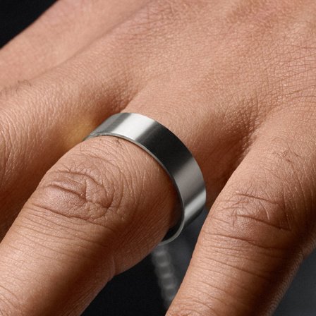 Anneau en acier mat pour hommes - Bagues en acier - pour Hommes - Lucleon