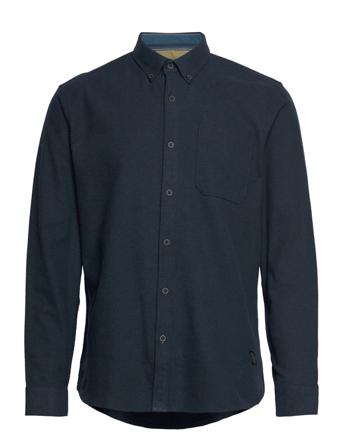 Brushed Twill Shirt L/S Navy Shine Original