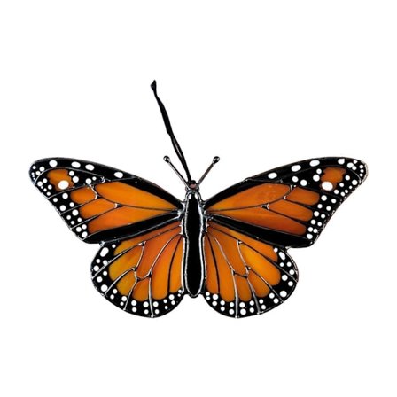 Farget Glass Solfanger Håndlaget Sommerfugl Solfanger Hengende Sommerfuglpanel Vindusdekorasjon for Mamma Kvinner Jikaix-FX-