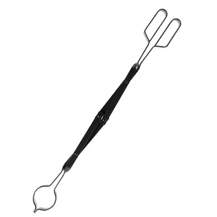 Takkapihdit sisä- ja ulkokäyttöön, kestävä, 76 cm pitkä, ergonominen kahva, musta viimeistely