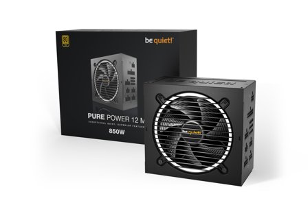 be quiet! Pure Power 12 M 850W Gold - PCIe 5.1 - ATX 3.1 - 10 års garanti