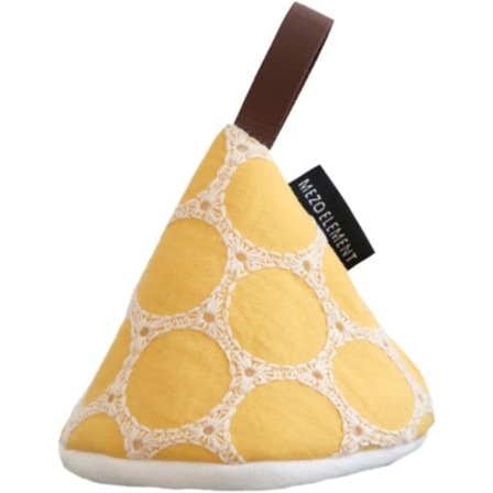 Grythandtagsskydd mot brännskador, grytlockshandtag i silikon, ugnsvante, grytlapp, miniugn, gult handtag