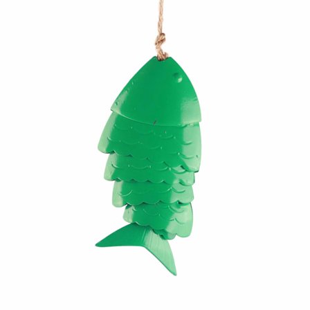 Fargerike Koi Fisk Vindklokker Utendørs Metall Hengende Dekorasjoner