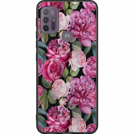 Motorola Moto G30 Svart Skal Blommor