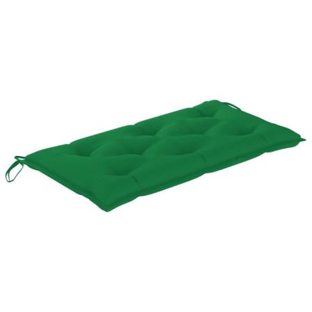 Vidaxl Bänkdyna För Trädgården Grön 110x50x7 Cm Tyg Grön