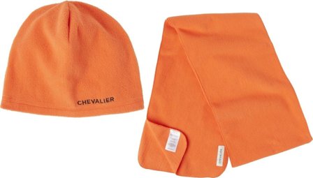 Chevalier Teal Beanie/Scarf Set High Vis Orange