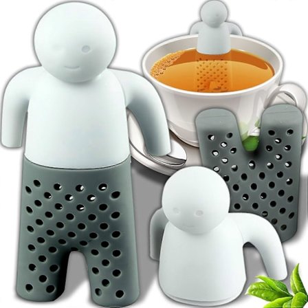 Silikone Te Si Til Løs Te, Fint Te Filter, Sjov Te- og Krydderi Si, Genanvendelig Si til Krus, Tekande, Infuser med