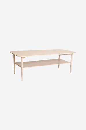 Nordic Furniture Group - Soffbord Kalmar med hylla, 135x65 - Natur - Soffbord - Från Homeroom